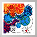 Whimsical, Colourful Print -Uplifting, Positive AR