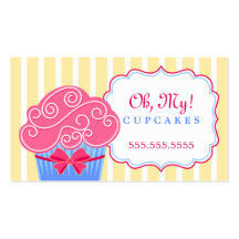 Whimsical Cupcake Bakery Business Cards