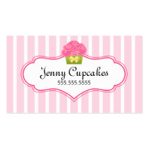 Whimsical Cupcake Bakery Business Cards