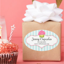Whimsical Cupcake Bakery Stickers