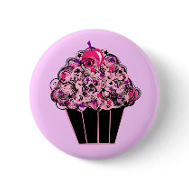Whimsical Cupcake Buttons