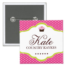 WHIMSICAL CUPCAKE NAME TAG PIN
