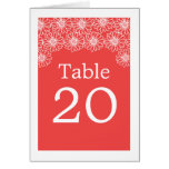 Whimsical Daisies Wedding Table Card