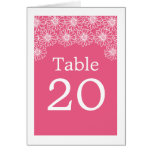 Whimsical Daisies Wedding Table Card