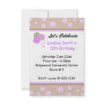 Whimsical Dots Birthday Invitation