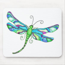 Whimsical Dragonflies Mousemats