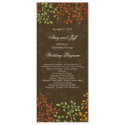 Whimsical Fall Wedding Program invitations
