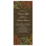 Whimsical Fall Wedding Program invitations