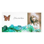 WHIMSICAL FLOURISHES bright red ,green blue white photo cards