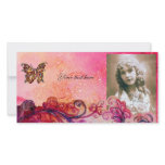 WHIMSICAL FLOURISHES bright red ,pink purple photo cards