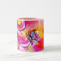 WHIMSICAL FLOWERS  AND BUTTERFLIES MUG