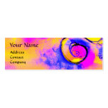 WHIMSICAL FLOWERS AND GOLD  BUTTERFLY MONOGRAM BUSINESS CARD TEMPLATE