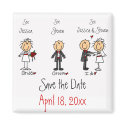 Whimsical Fun Save the Date magnets