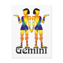 Whimsical Gemini Postcards