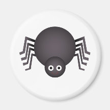 Whimsical Halloween spider Magnets