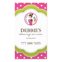 Whimsical Housekeeper Business Card
