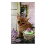 Whimsical Kitten Small Art Prints business cards
