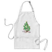 Whimsical Little Christmas Tree Apron