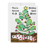 Whimsical Little Christmas Tree Custom Announcements