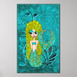 Whimsical Mermaid Poster posters