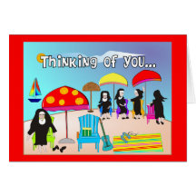 Whimsical Nun Art Gifts & Cards