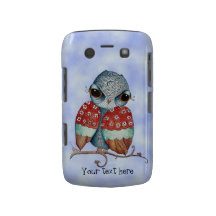 Whimsical Owl with Attitude Blackberry Case