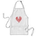 Whimsical patchwork heart aprons