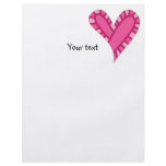 Whimsical pink heart doodle personalized flyer