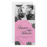 Whimsical Pink Save The Date Photo Cards photo cards