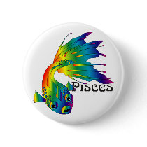 Whimsical Pisces Buttons