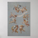 Whimsical Renaissance Cherub Angels posters