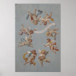 Whimsical Renaissance Cherub Angels Print