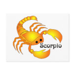 Whimsical Scorpio Postcard