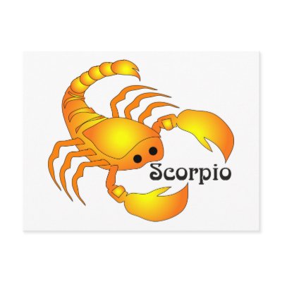 Whimsical Scorpio Postcard by Azodnem