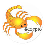 Whimsical Scorpio Stickers