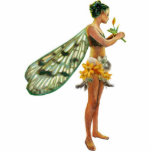 Whimsical Spring Fairy Photo Sculpt, Green Yellow photo sculptures