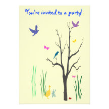 Whimsical Spring Invitation
