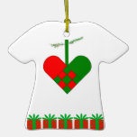 Whimsical Swedish Woven Paper Heart with Presents Christmas Ornament