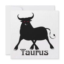 Whimsical Taurus Invitations