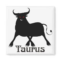 Whimsical Taurus Magnets