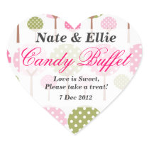 Whimsical Tree Candy Bar Sticker