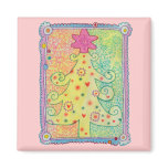 Whimsical Tree Magnet
