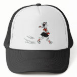Whimsical Vintage Little Girl With Purse hats