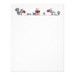 Whimsical Vintage Reading Squirrels Personalized Invitation