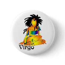 Whimsical Virgo Buttons