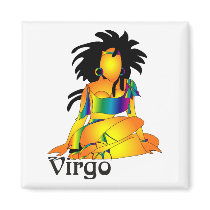Whimsical Virgo Magnets