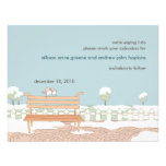 Whimsical Winter Wedding Save the Date Card Invitation