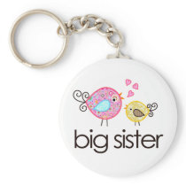 Whimsy Birds Big Sister T-shirt Announcement