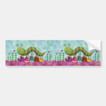 Whimsy Caterpillar Bumper Sticker - Set of 2