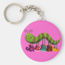 whimsy caterpillar keychain